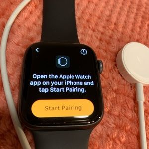 Apple Watch Series 6 44mm Space Gray Aluminum Case with Black Sport Band